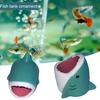 Fish Tank Ornament Ocen Series Shark Head Statue Cartoon Underwater Animal Sculpture Aquarium Landscaping Decor