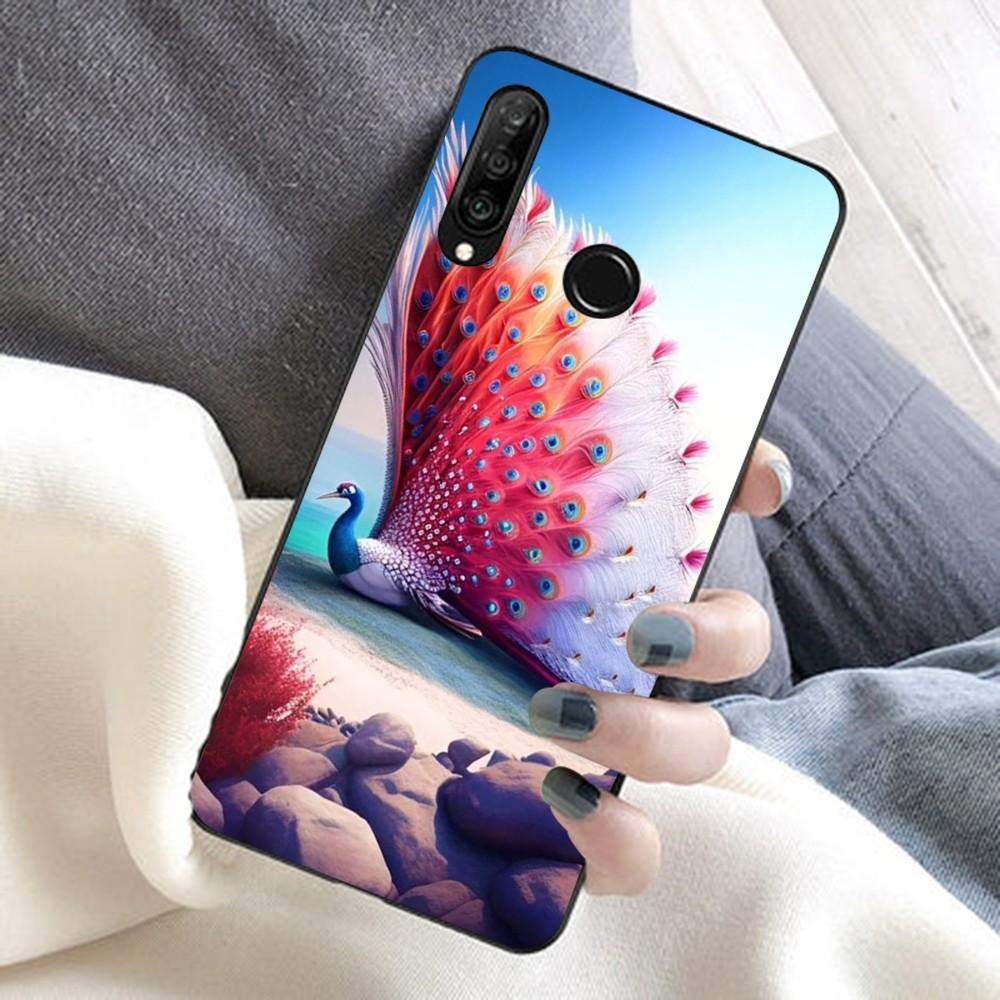 Чехол для телефона с павлиньим пером для Huawei Honor 10 lite 9 20 7A 9X 30 50 60 70 pro plus, мягкий силиконовый чехол