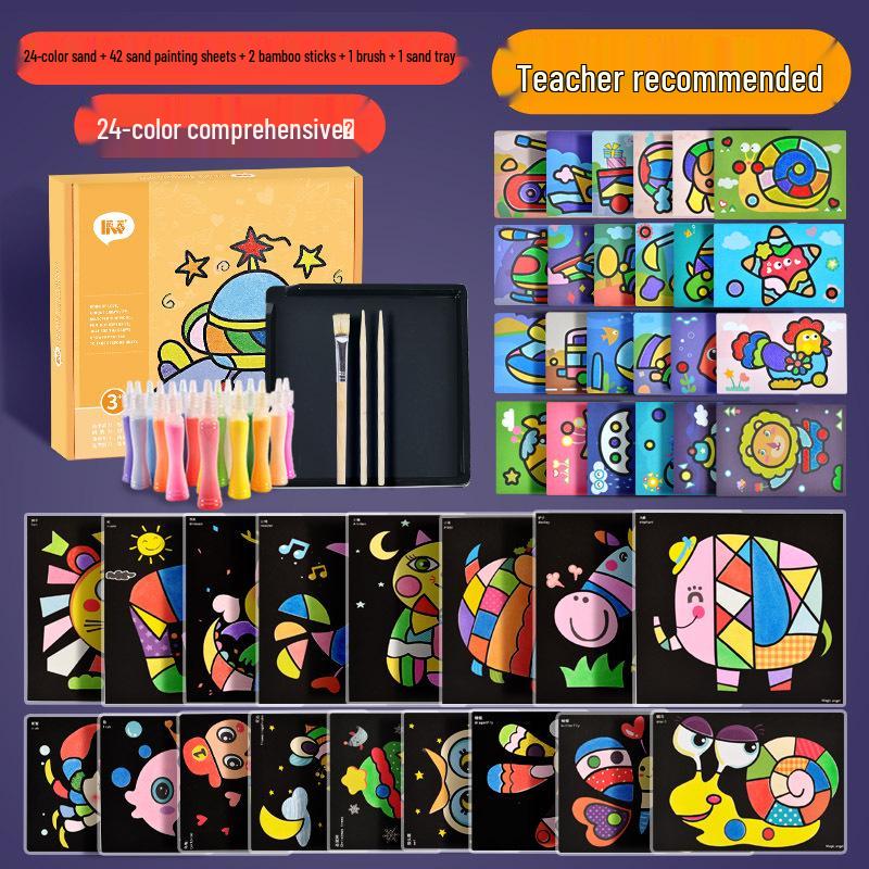 Children's DIY Sand Painting Kit: Educational Craft Toy for Boys and Girls