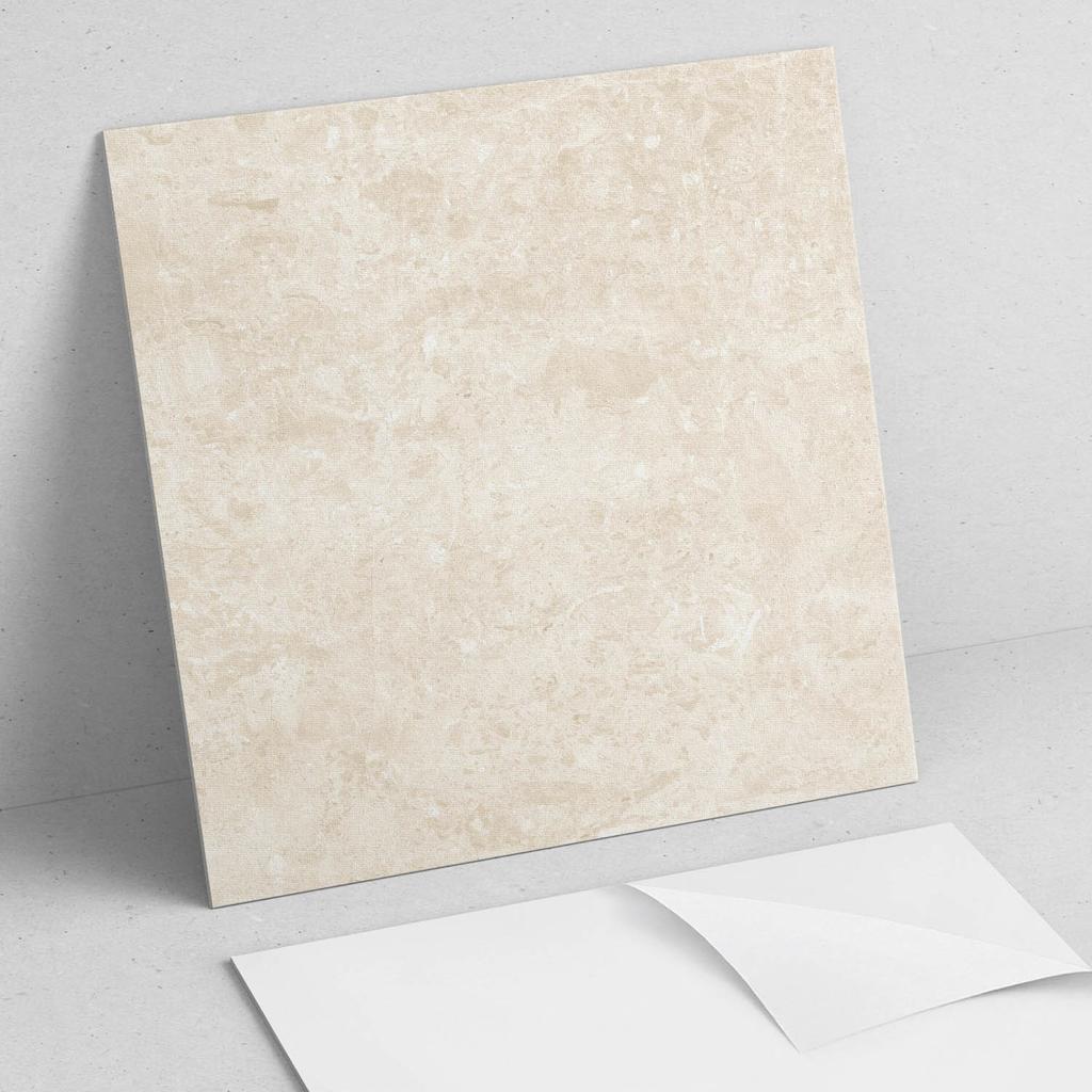 Dekoracyjne Kafelki Winylowe Samoprzylepne - Do Przedpokoju Naturalny Jasny Kamień 4X50X50 Cm