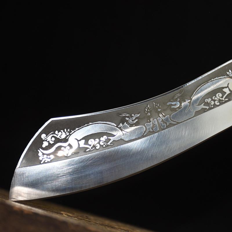 6,5-дюймовый универсальный нож Шеф-повар Топор Мачете Для нарезки Longquan Кухонные ножи Рукоятка из стали 7Cr17MoV Универсальный ручной Мессер