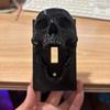 3D-печатная крышка для выключателя света в виде черепа - Настенная панель управления с черепом, Легко крепится на винтах, Готические и Хэллоуинские украшения