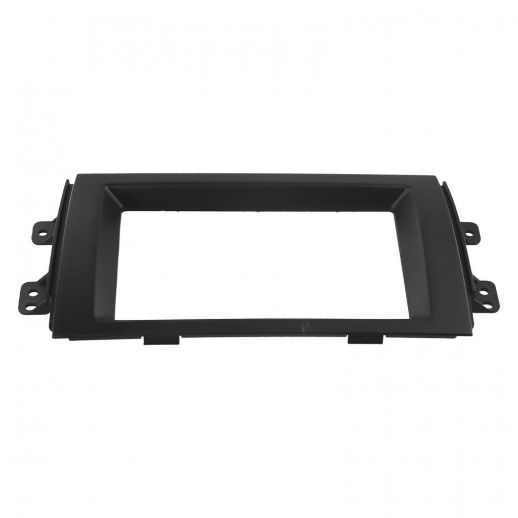 Black Stereo Radio Plate Frame Panel Dash Double Din For 2007-13
