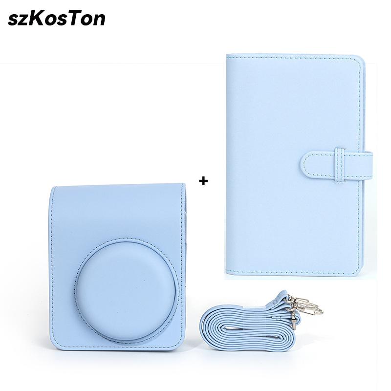 Чехол для камеры Instax Mini 11 из ПУ-кожи, мягкий защитный чехол, дорожная сумка для пленочной камеры Fujifilm с плечевым ремнем