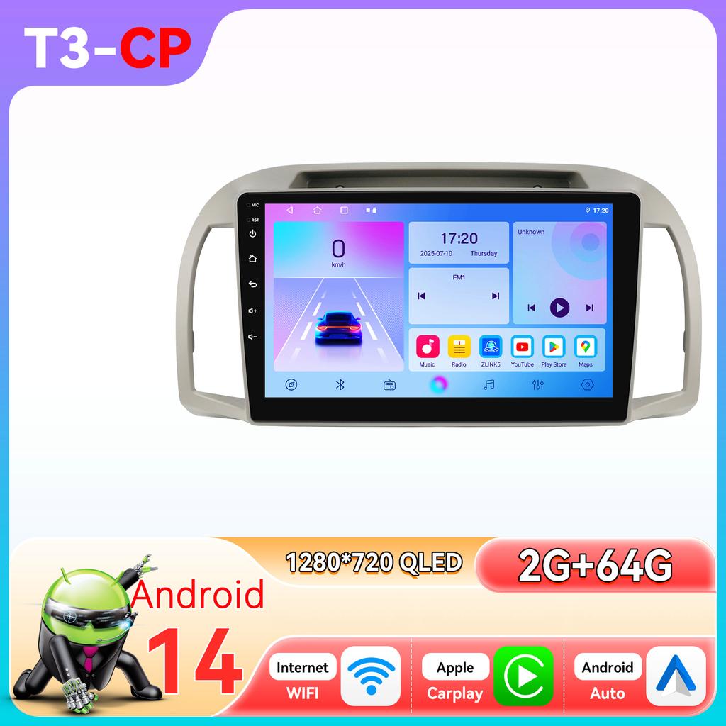 Hizpo Snapdragon Autoradio AI Carplay Android Car Radio for Nissan March Micra K12 2002 -2010 Navigation Auto GPS Head Unit Stereo 5G WIFI Multimedia