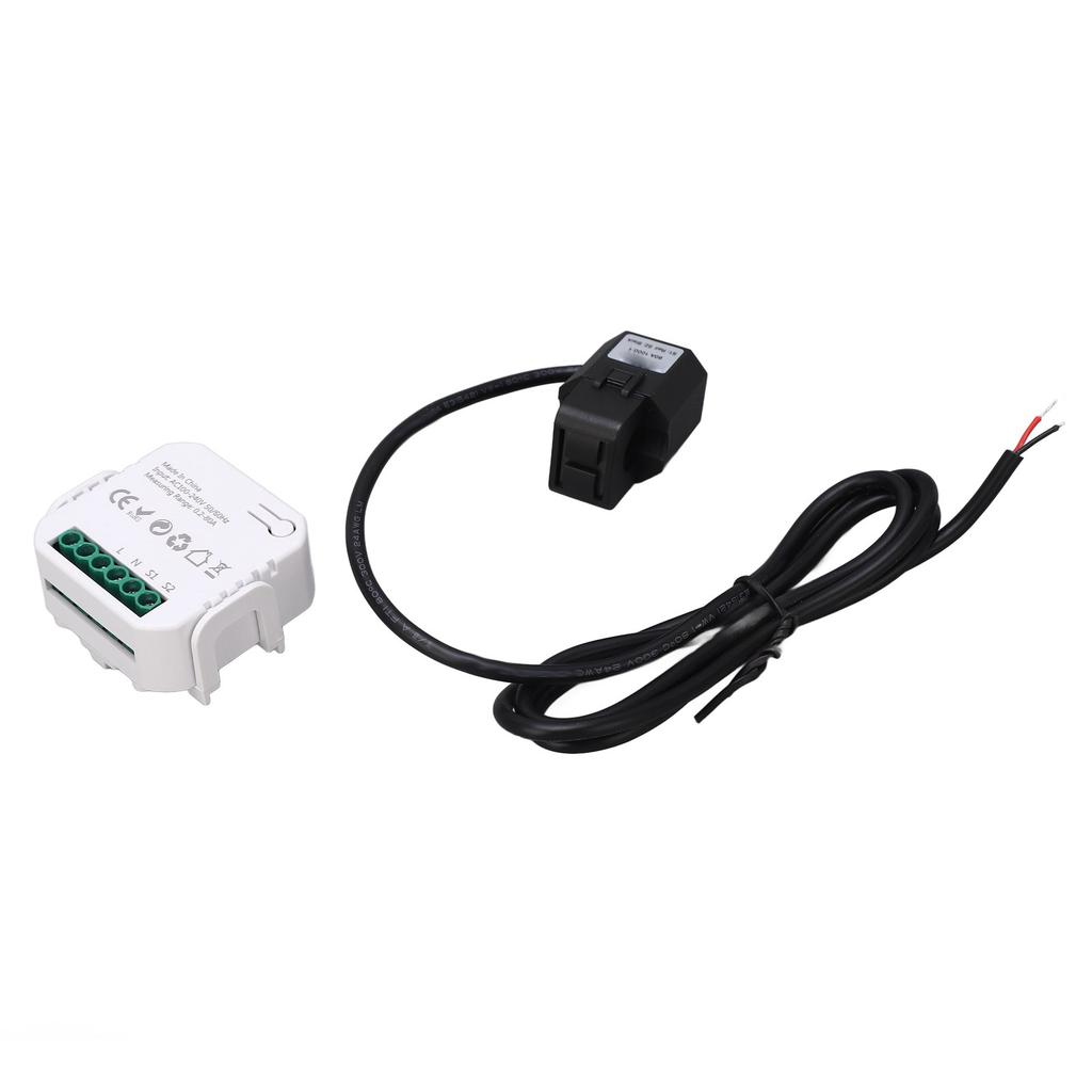 WiFi Energy Monitor Single Phase Smart Electricity Meter with Clamp Power Consumption Monitor 100‑240VAC