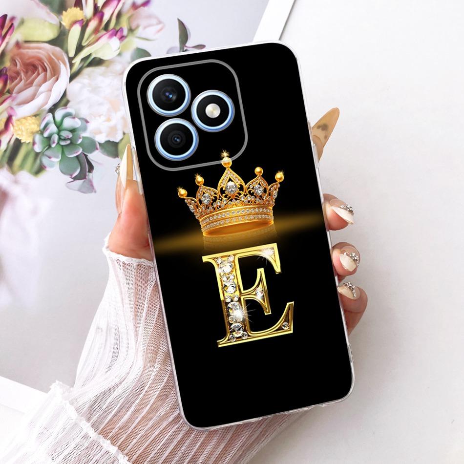 Для Honor X8d 2026 Модный чехол для телефона с буквой-короной Для Honor X8D 4G Мягкие силиконовые ТПУ чехлы