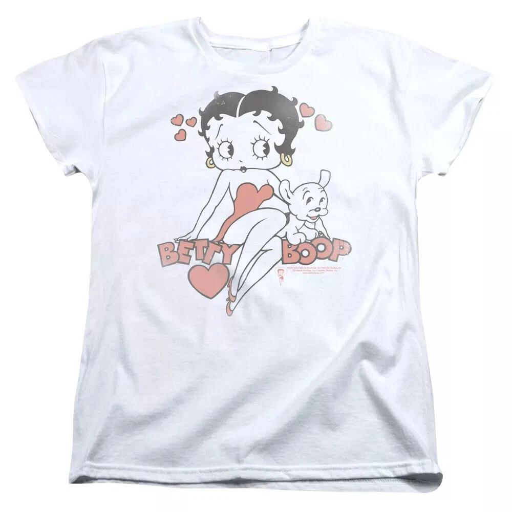 Женская футболка Betty Boop "Классика с щенком"
