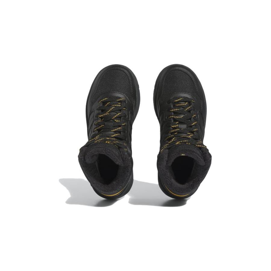 Adidas Hoops 3.0 Mid J Black Preloved Yellow Kids Sneakers Core-Black IF7736