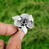 Natural Tourmaline 925 Silver Statement Flower Adjustable Ring For Women