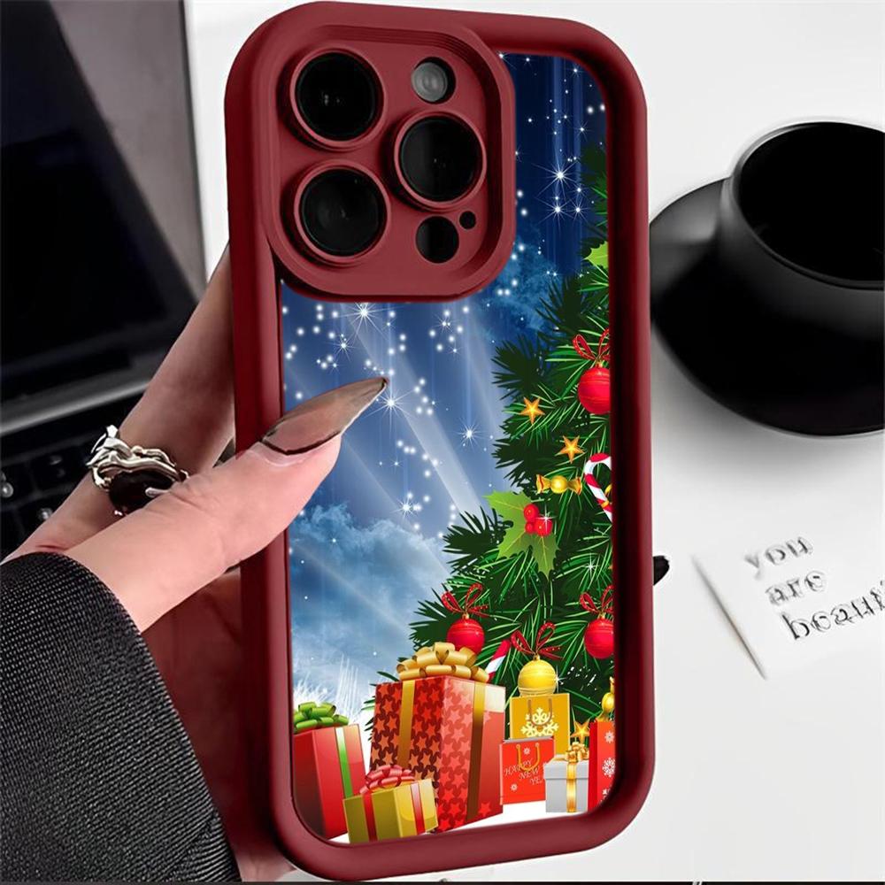 Чехлы для телефонов Ae111 с рождественским дизайном для Xiaomi 14T 12 11 Lite 5G NE Redmi 13C 14C 9C 9a A3 Note 12 Pro 10 11s Angel Eye Ladder Защитный чехол