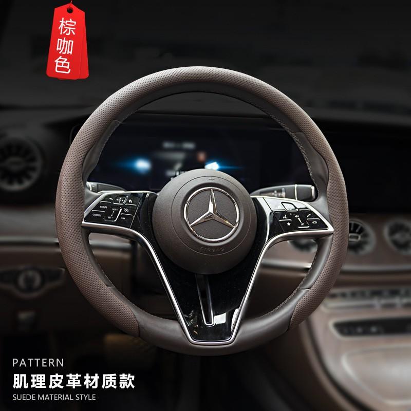 Universal 38cm Steering Wheel Cover Genuine Nappa Leather Anti-Slip Perforated Sport Design All Season Car Accessory