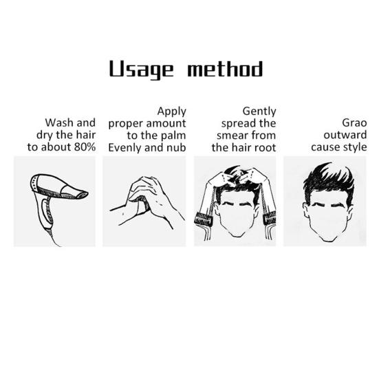 80G Matte Hair Mud Professional Salon Styling Gel Long-Lasting Hold Dandruff-Free Formula Styling Gel for Men