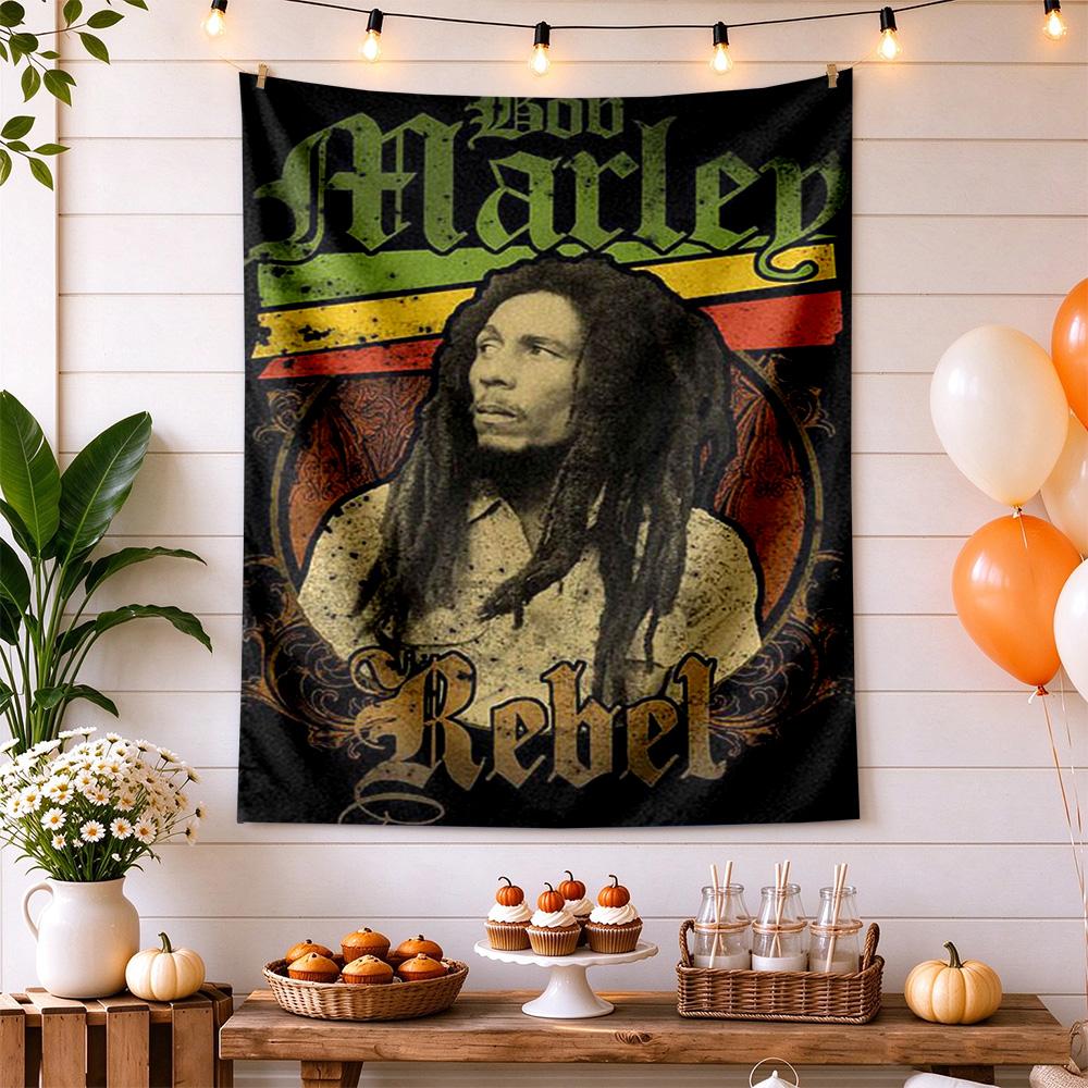 Bob Marley Aesthetic Tapestry Nordic Minimal Ideal for Living Room Studio Wall Dorm Wall Versatile Decor Boho Decor Perfect Gift for Dorm Roommate