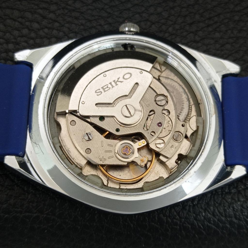 ВИНТАЖНЫЕ ОТРЕМОНТИРОВАННЫЕ МУЖСКИЕ АВТОМАТИЧЕСКИЕ ЧАСЫ SEIKO 5 6309A ЯПОНИЯ СИНЕГО ЦВЕТА ЦИФЕРБЛАТА a444453-1