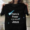 Сила в имени Иисуса Печать Женская футболка Короткий рукав O-образный вырез Свободная женская футболка Женская футболка Топы Mujer