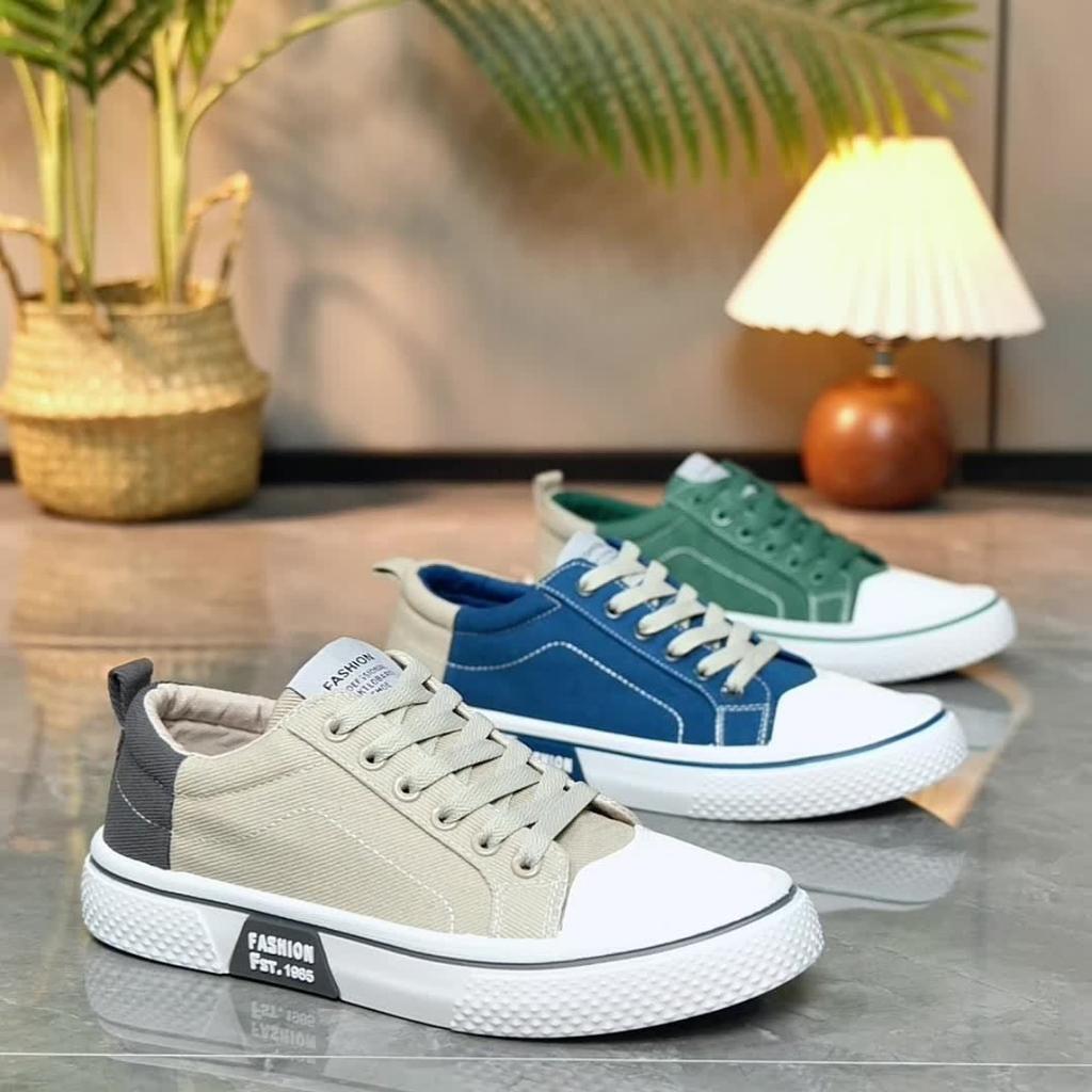 Men's Breathable Fabric Casual Canvas Shoes,Low Top Lace Up Outdoor Sneakers,Fashion Slip On Shoes.