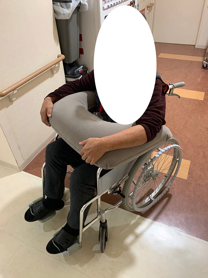 Медицинская подушка-сиденье с воздушной подушкой Saison, в форме полумесяца, подлокотник, инвалидная коляска