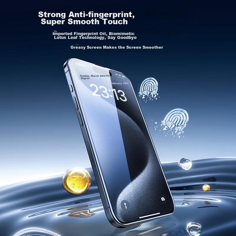 2 Pieces Screen Protector for Apple IPhone 11 Pro, Anti-Spy Tempered Glass Film for IPhone X/XS, Full Coverage Anti-Scratch Front Screen Protector