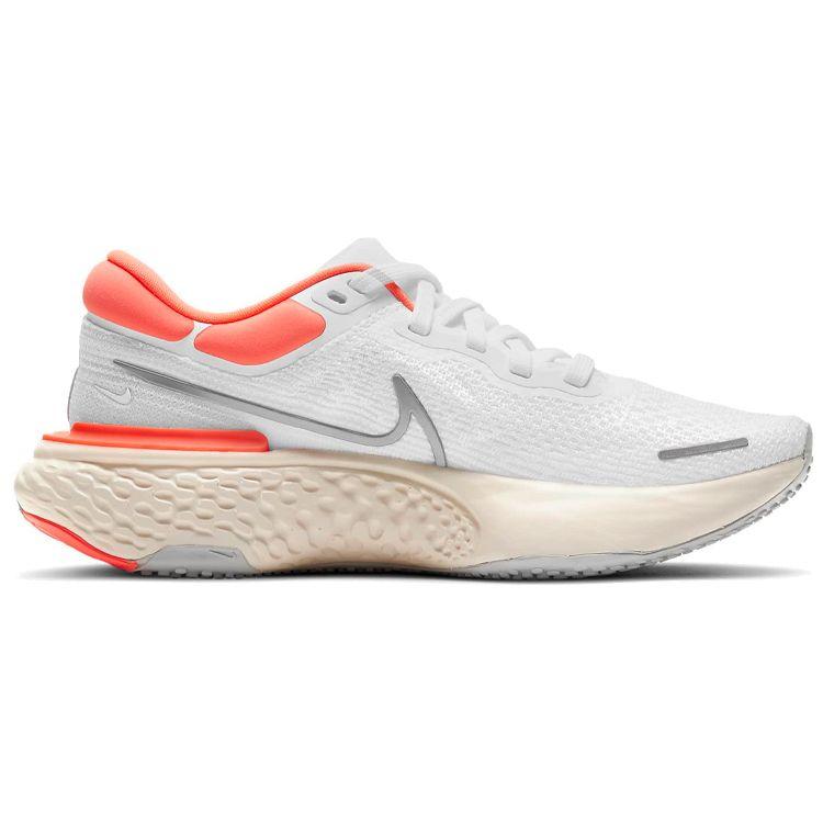 Nike Женские кроссовки ZoomX Invincible Run Flyknit White Bright Mango Grey-Fog Metallic-Silver CT2229-100