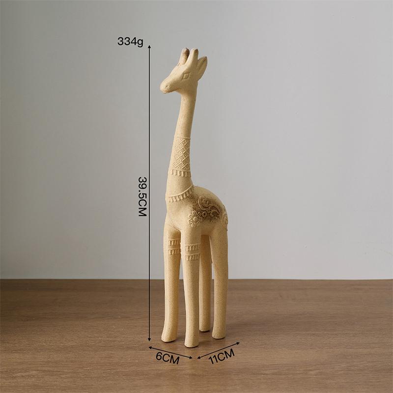 Милый декор комнаты с животными Лошадь Кролик Кошка Жираф Деревянные скульптуры Материалы для раскрашивания своими руками Ремесло Домашний декор Фигурка ручной работы Подарки
