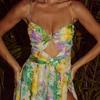 European and American swimwear new starfish decoration floral vacation hollow one-piece swimsuit and umbrella skirt set 11119
