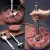 Stainless Steel Anti Stick Meatball Scoop Fall Resistant Portable Hollow Smooth Maker Spoon
