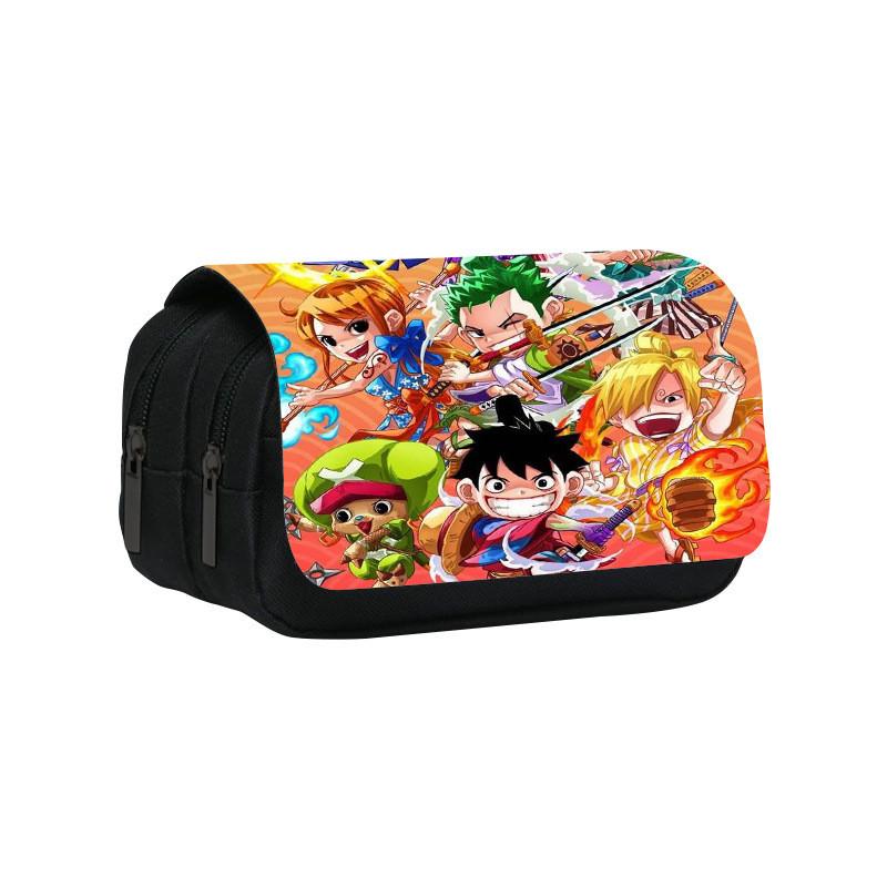 One Piece Large Capacity Double Layer Stationery Bag With Durable Nylon Material