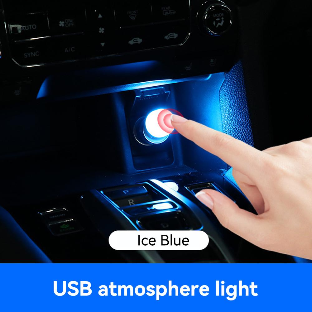 Автомобильный USB-интерьер Ambient Touch Atmosphere Light LED Lights Auto Reading Lamp Decorations Decorative