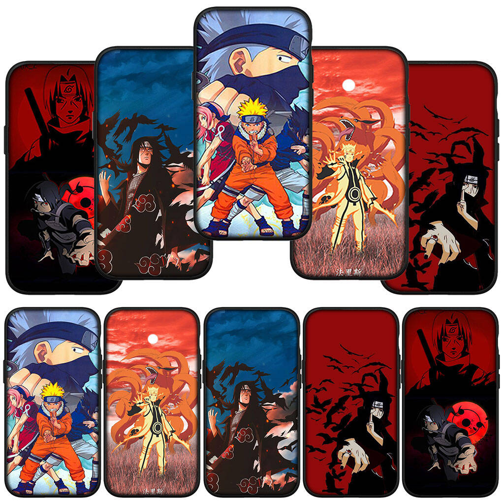 Case for iPhone 17 16 15 Plus Xiaomi Poco F8 F7 X7 X6 M8 C85 C75 C71 Redmi Note 14 12 11 13 Pro Max 14C 13C 15C Akatsuki Comics Itachi Sasuke Naruto