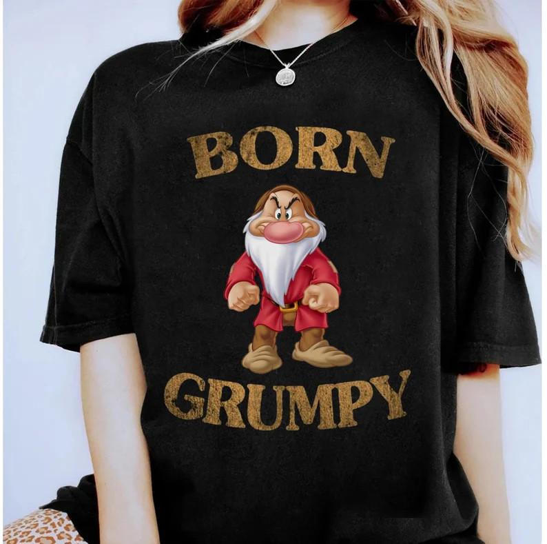 Born Grumpy Seven Dwarfs Full Characters Portrait Shirt