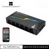 Thermalright ARGB AND FAN HUB X12 IR ЧЕРНЫЙ&БЕЛЫЙ Поддерживает интерфейс питания ARGB-подсветки Поддерживает 12 вентиляторов одновременно