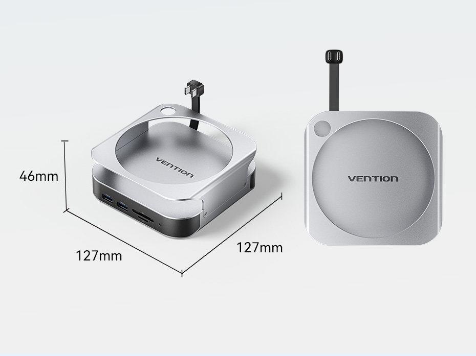 Док-станция Weixun Type-C для Mac mini M4: Корпус для M.2 SSD и USB-расширение
