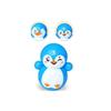 Gags Desktop Toy Educational Toys Mini Tumbler Snowman Tumbler Penguin Tumbler Christmas Ornaments