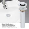 Household Basin Sink Electroplating Pop Up Drain Stopper Kit Wash Basin AccessoriesWithout Overflow Hole