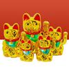 Средний золотой кот удачи: Машущая лапой манящая кошка для удачи и процветания