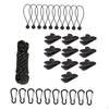 Awning Tarp Clips Buckle Carabiner Heavy Duty Camping Tent Clamps for Tarpaulin