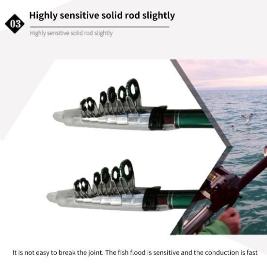 Удочка Эргономичный дизайн Регулируемая Стекловолокно Морская Пресноводная Телескопическая Удочка для Рыбалки на Открытом Воздухе