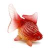 Simulated Goldfish Figurine with Base Realistic Mini Fake Fish Statue Sculpture Plastic Ornament Fish Tank Aquarium Decoration