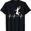 Basketball Heartbeat for Men and Boys T-Shirt_1