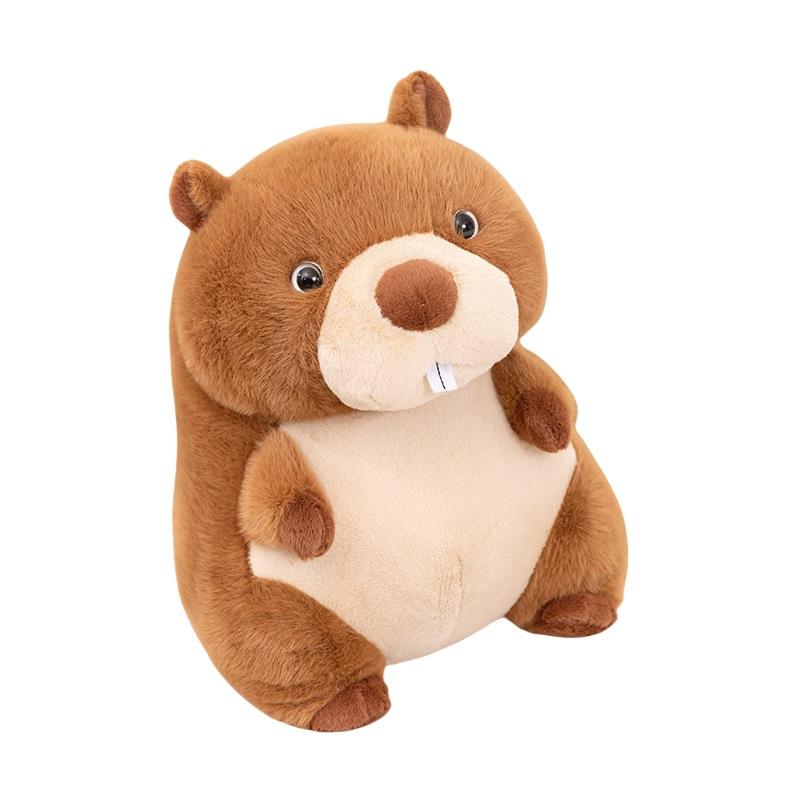 Cute Simulation Groundhog Doll Plush Toy Cute Hamster Groundhog Doll Children Soothing Doll