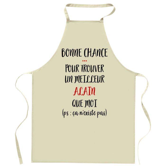 Tablier de cuisine - Alain Ca n'existe pas - Impression bretonne - Coton résistant - Impression française