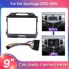 9inch 2din Car Fascia For Kia Sportage 3 4 SL 2010-2016 Panel Dash Mount Installation Double Din DVD Frame Car Radio Meter Frame