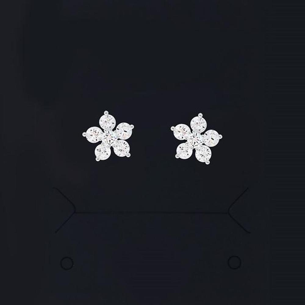 [Silver] Cassia Mini Flower Earrings (S1778232)