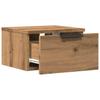 Wall Mounted Nightstand Artisan Oak 34 x 30 x 20 cm