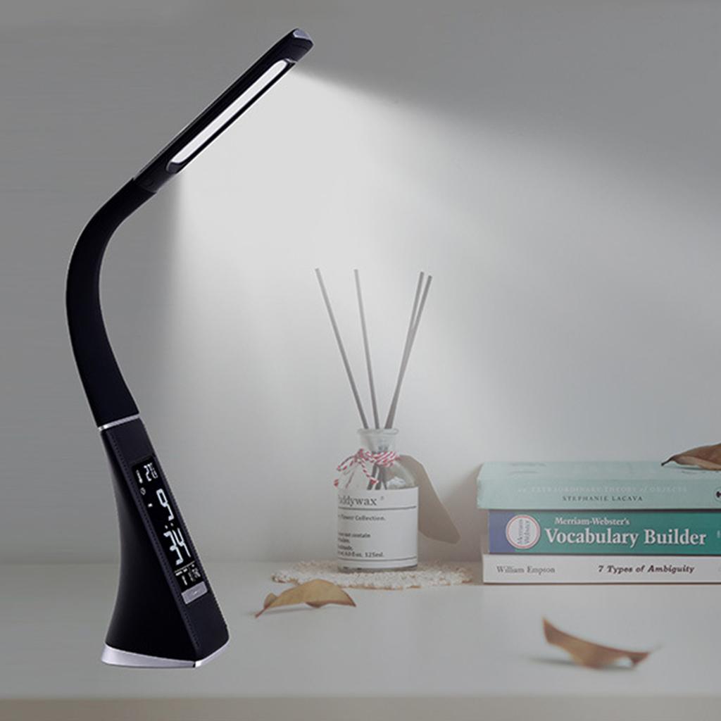 Multifunctional LED Desk Lamp Eye-Caring Table Lamp Adjustable Study Desk Light with Calendar