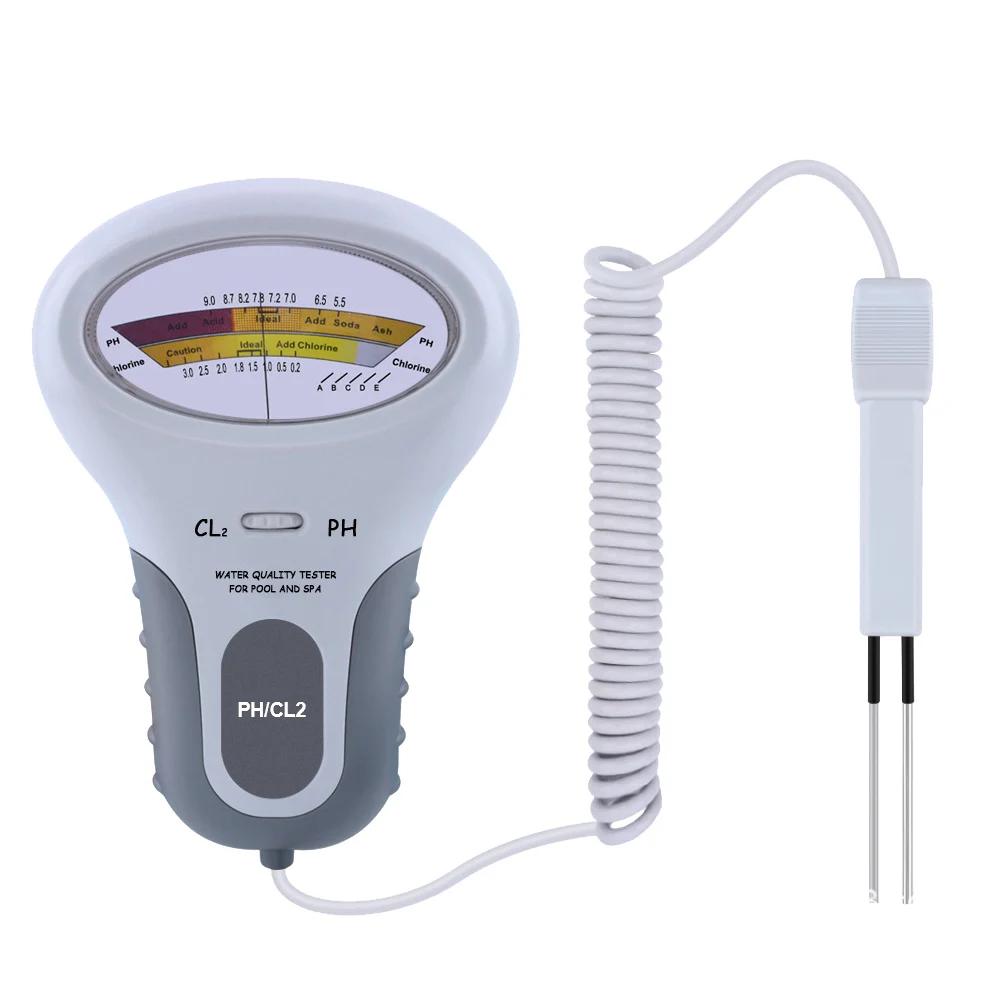 2 In 1 Chlorine Meter PH Chlorine Tester PC-101 Level Portable Digital PH Meter Water Quality Pool Spa Analytical Instruments