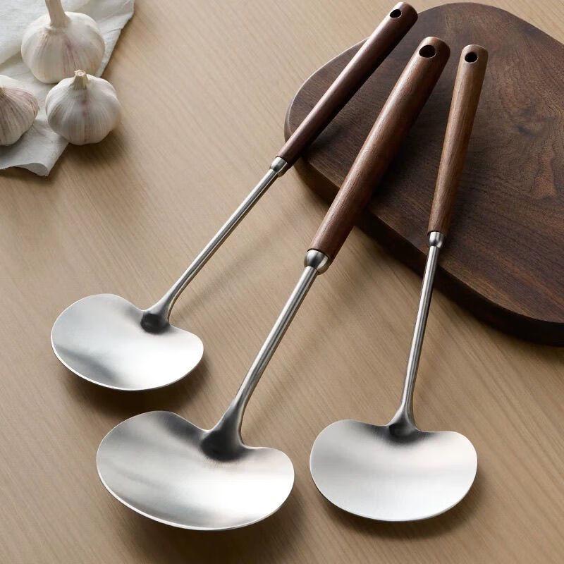 Stainless Steel Stir-Fry Spatula & Scoop Set