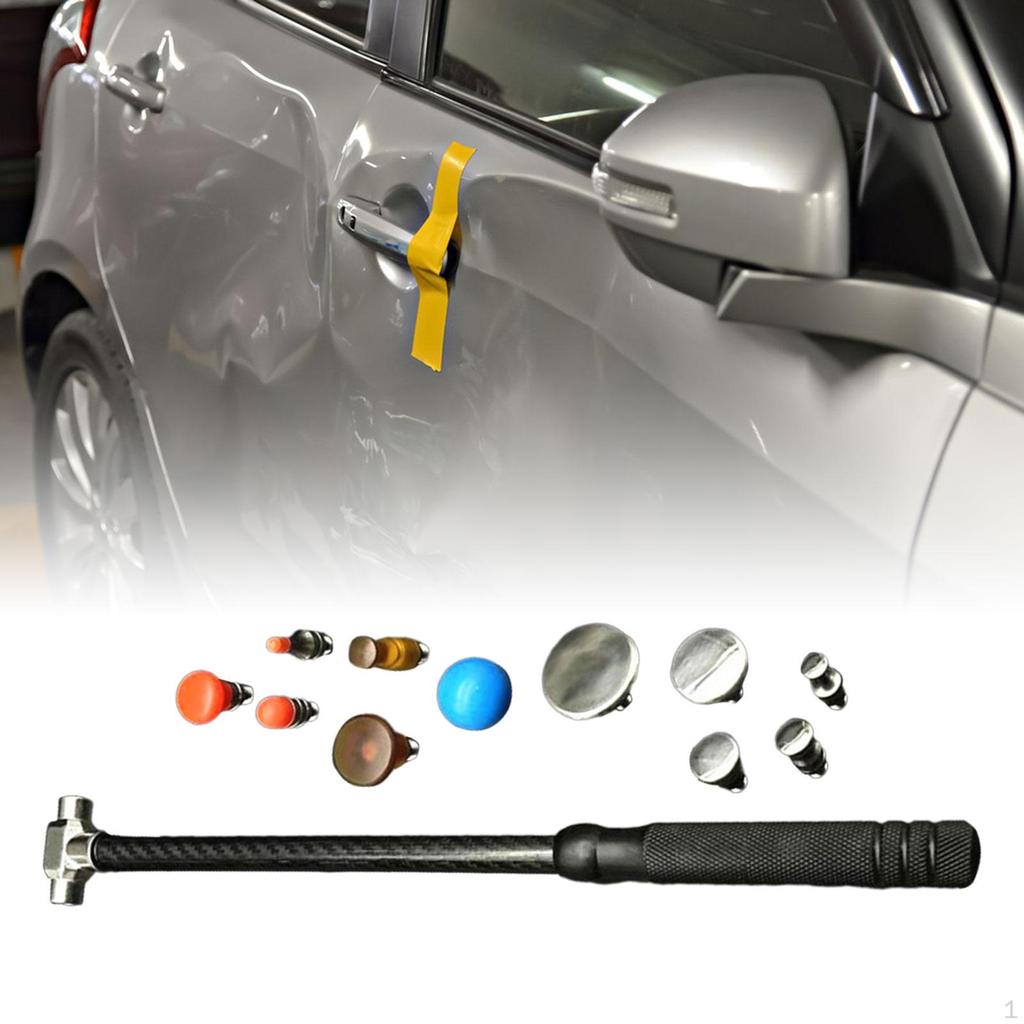 Car Body Paintless Dents Repair Tool Tools Hammer Lightweight Universal with Heads for Metal