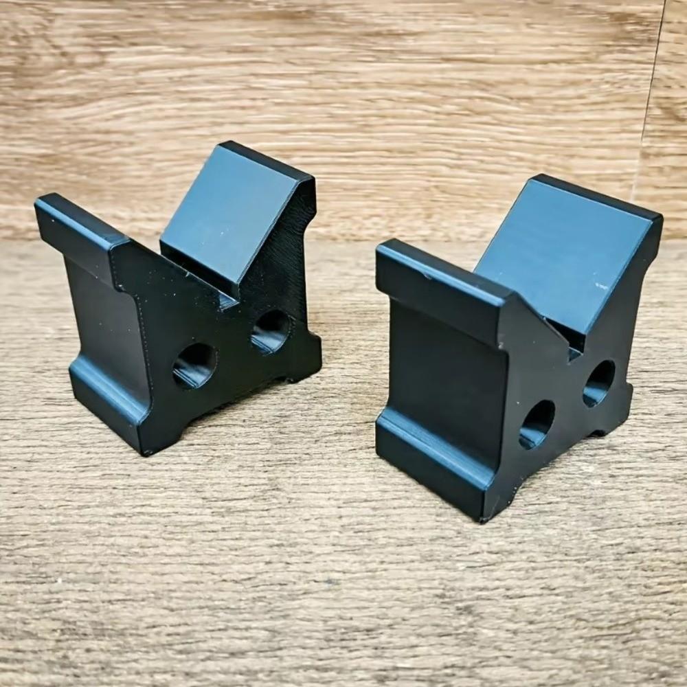2Pcs V-Shaped V-Block Fixture Black Round Bar V-Clamp New Cylinder Locating Bracket Workshop Use